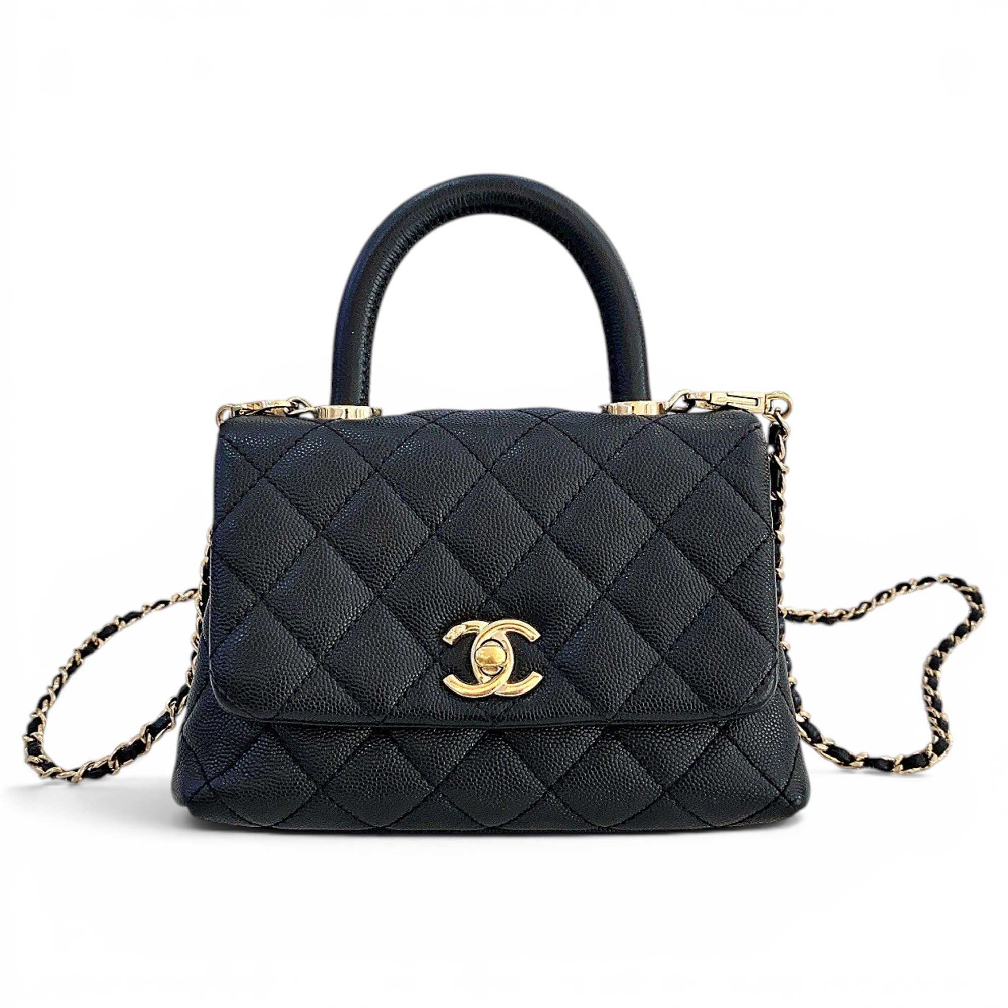 Coco Handle leather handbag