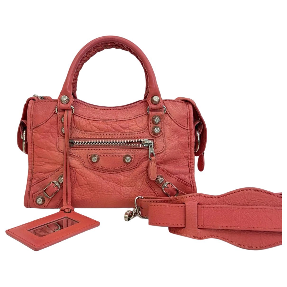 Classic Metalic leather handbag
