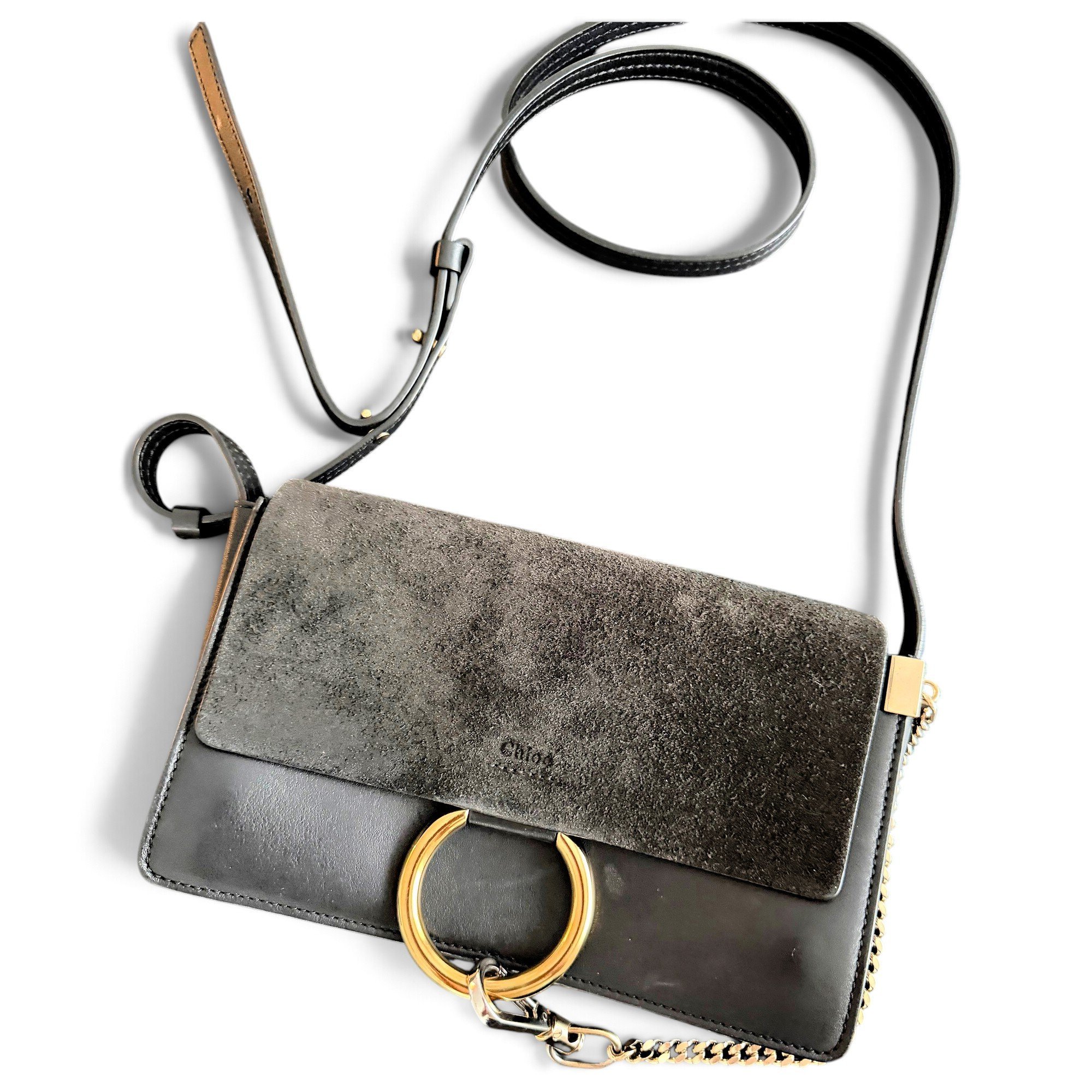 Faye leather handbag