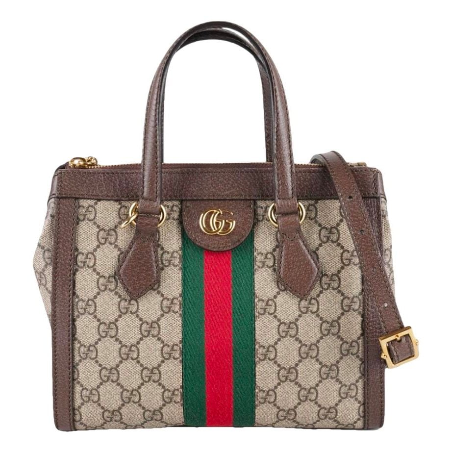 Ophidia Top Handle cloth crossbody bag