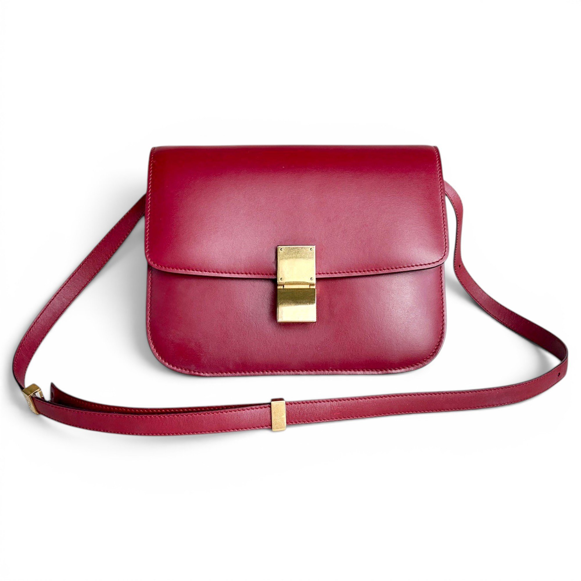 Classic leather crossbody bag