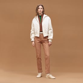 Blouson zippé matelassé motif « Porte-Bonheur Bandana » 