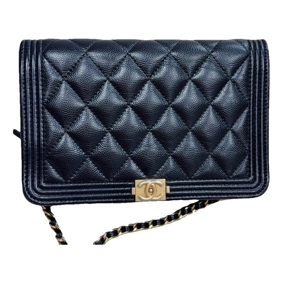 Wallet On Chain Boy leather crossbody bag