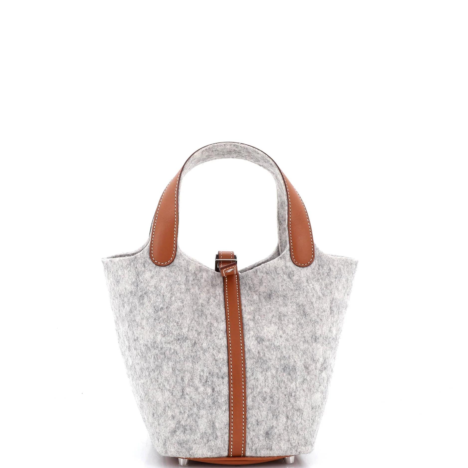 Picotin leather handbag
