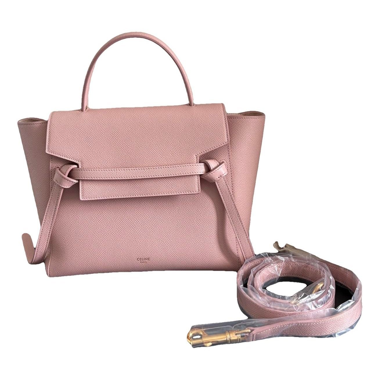Belt leather handbag