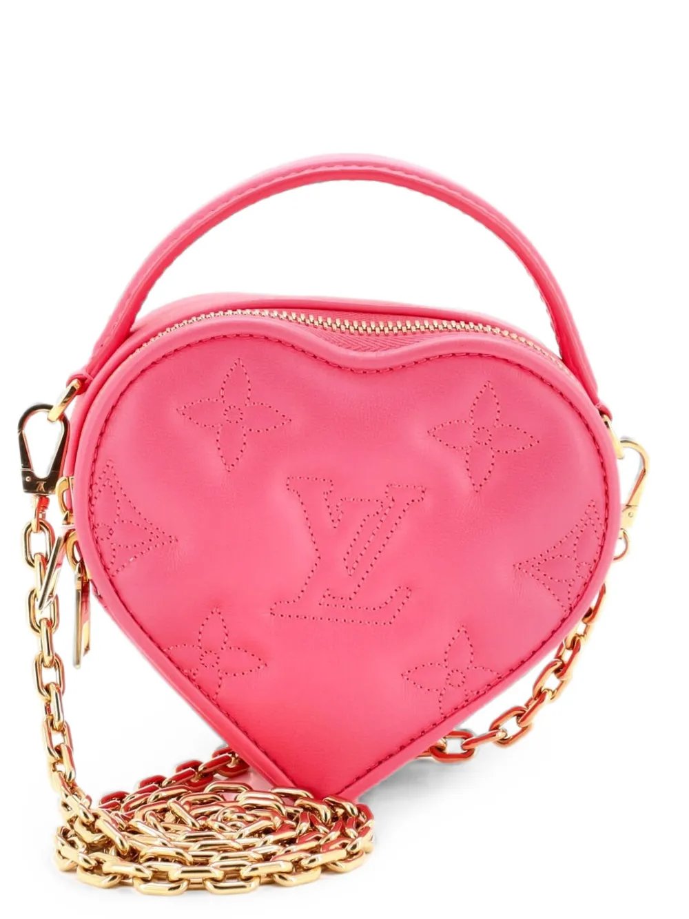 Pop My Heart Pouch Bag Bubblegram Leather crossbody bag