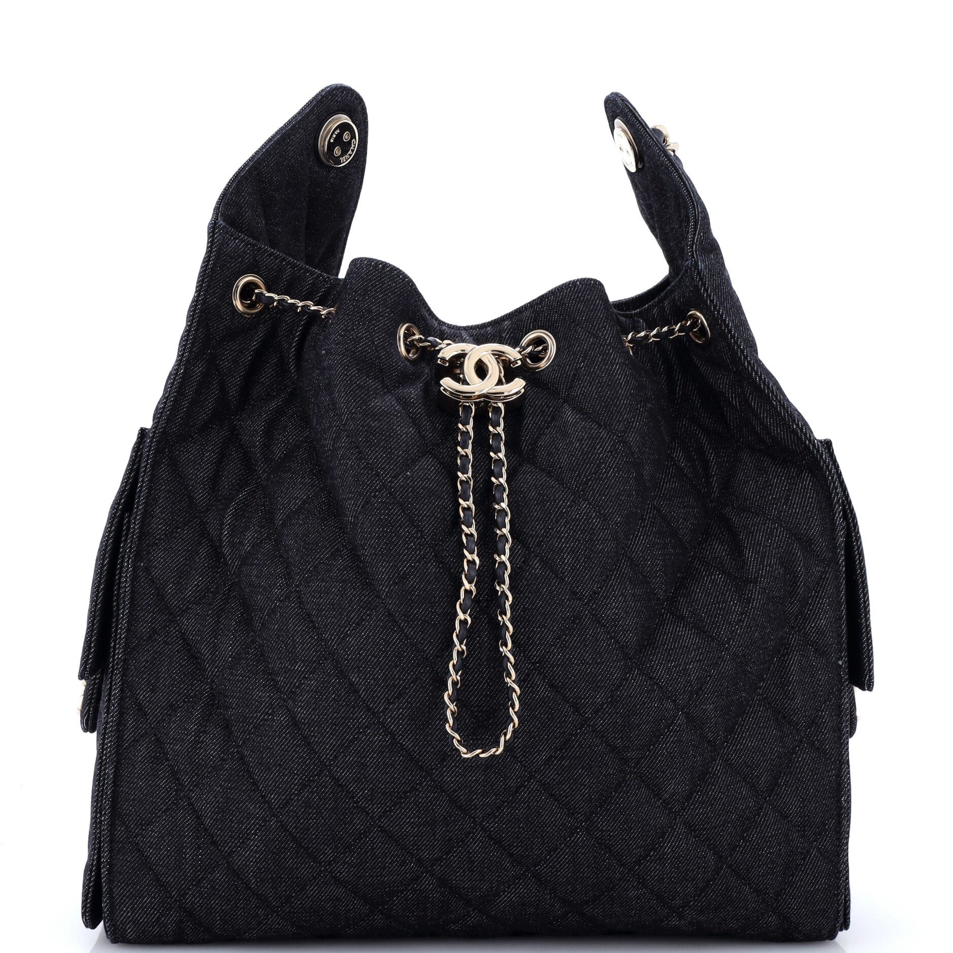 25 Hobo Bag Quilted Denim Medium