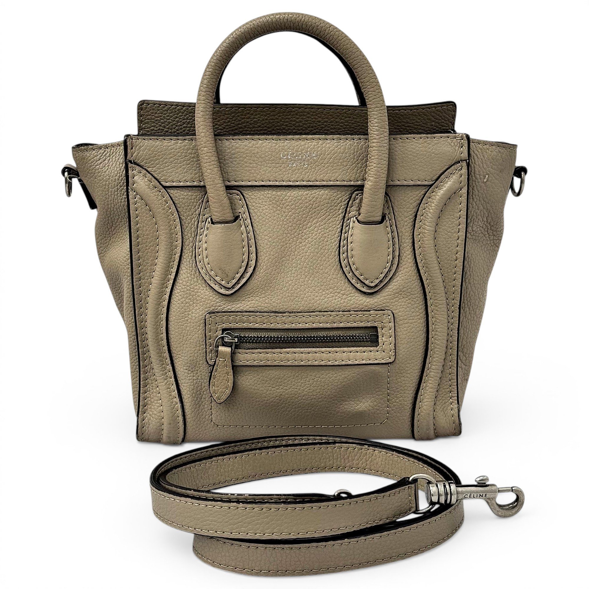 Nano Luggage leather handbag