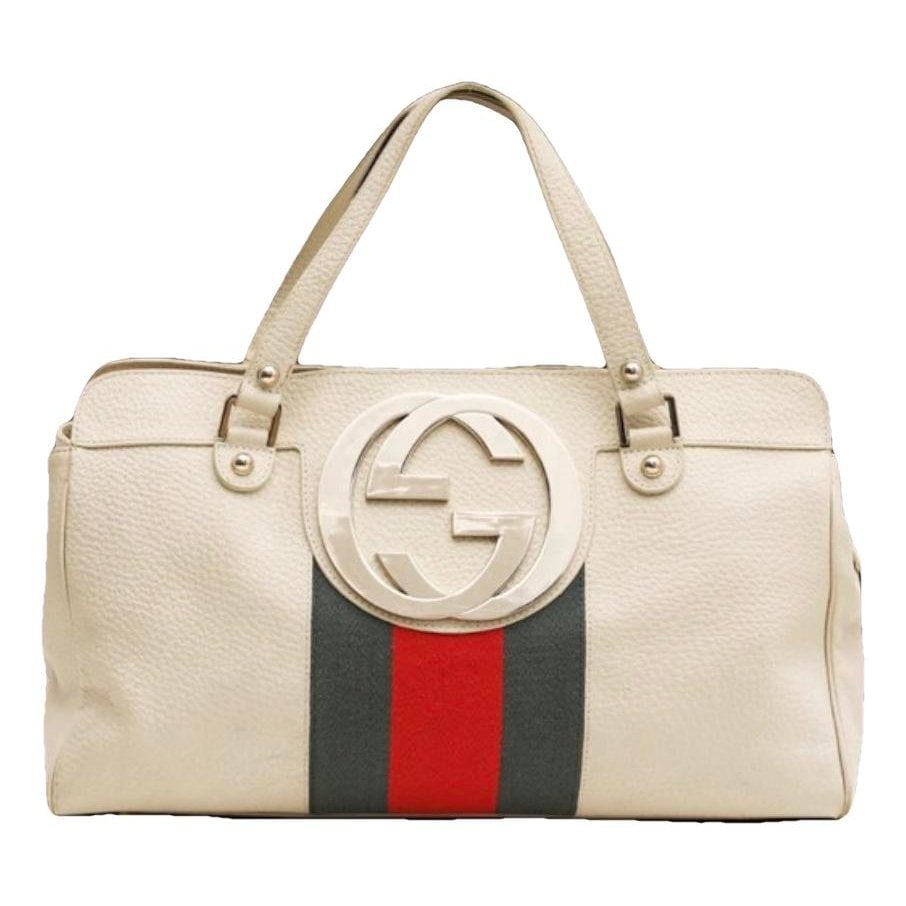 Boston leather handbag