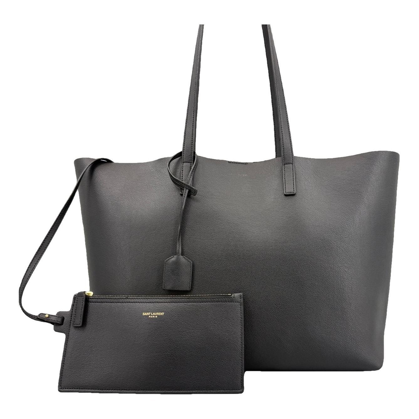 Shopping leather handbag