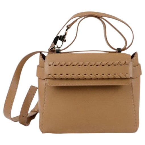Leather clutch bag