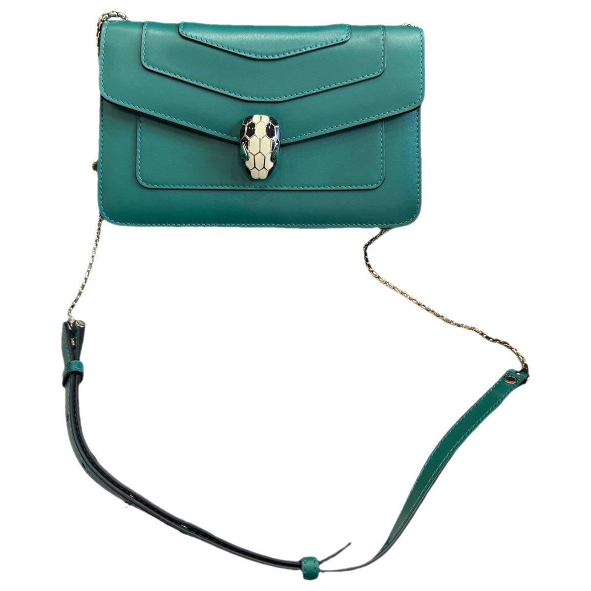 Serpenti leather handbag