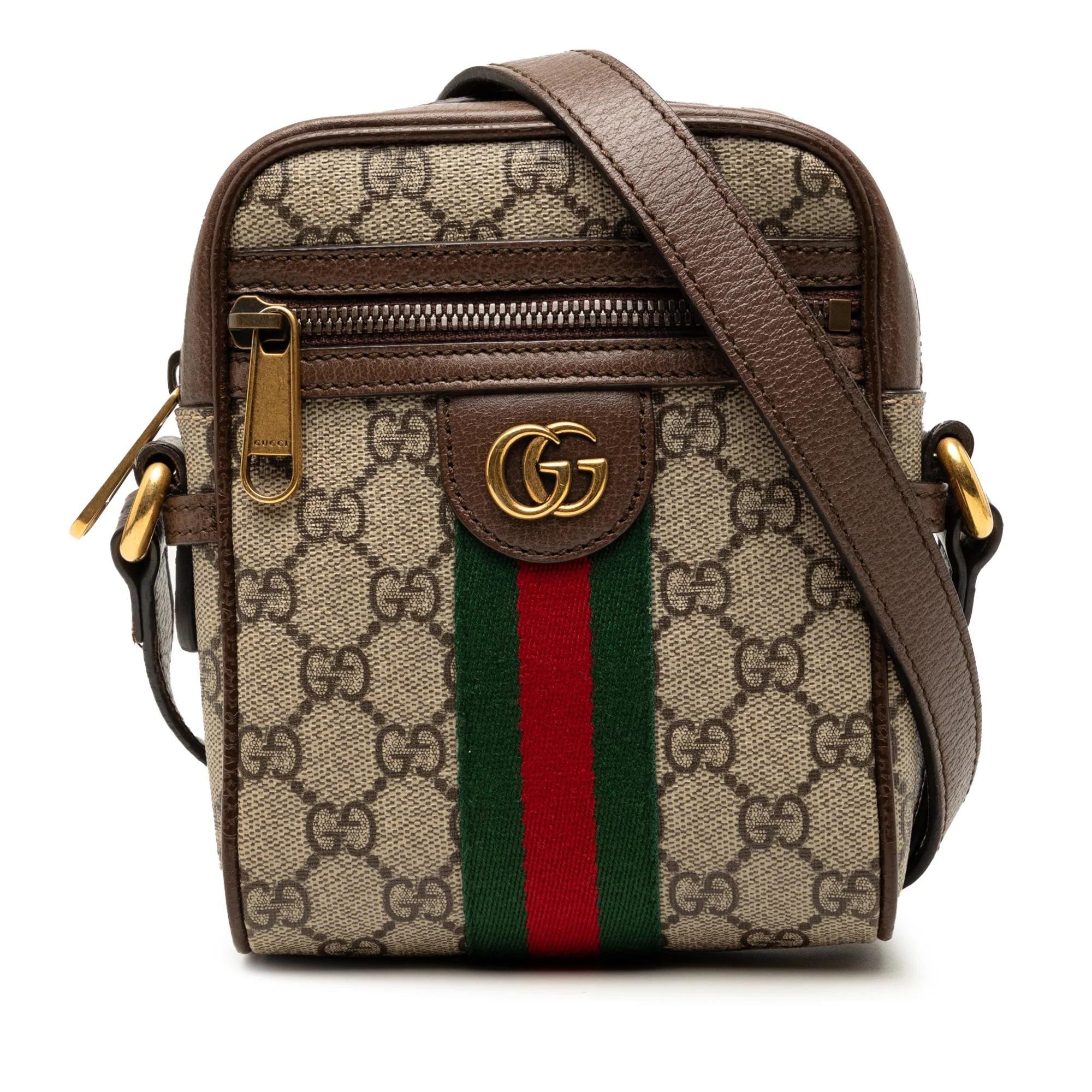 Ophidia leather crossbody bag