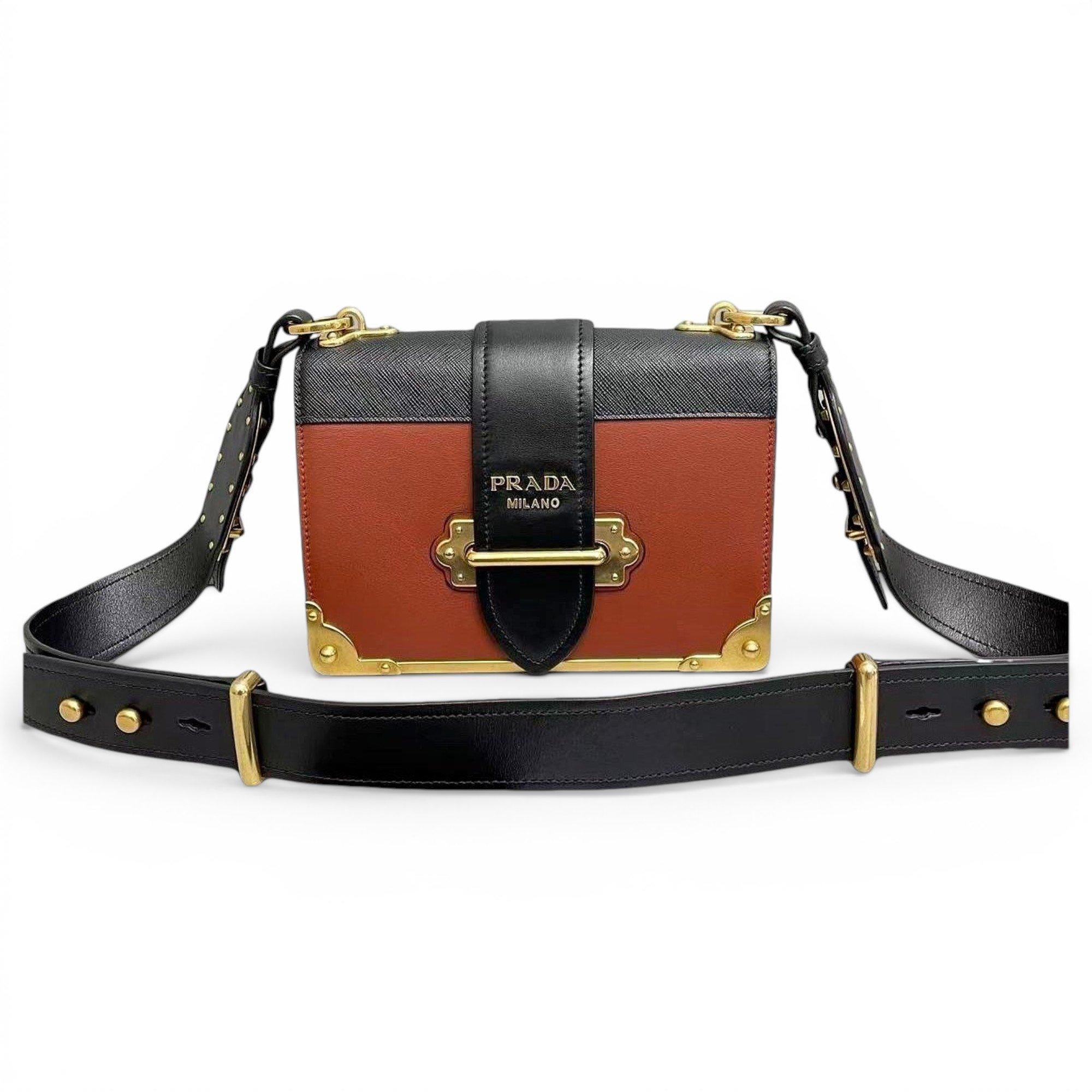 Cahier leather handbag