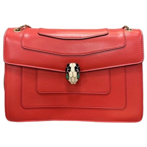 Serpenti leather handbag