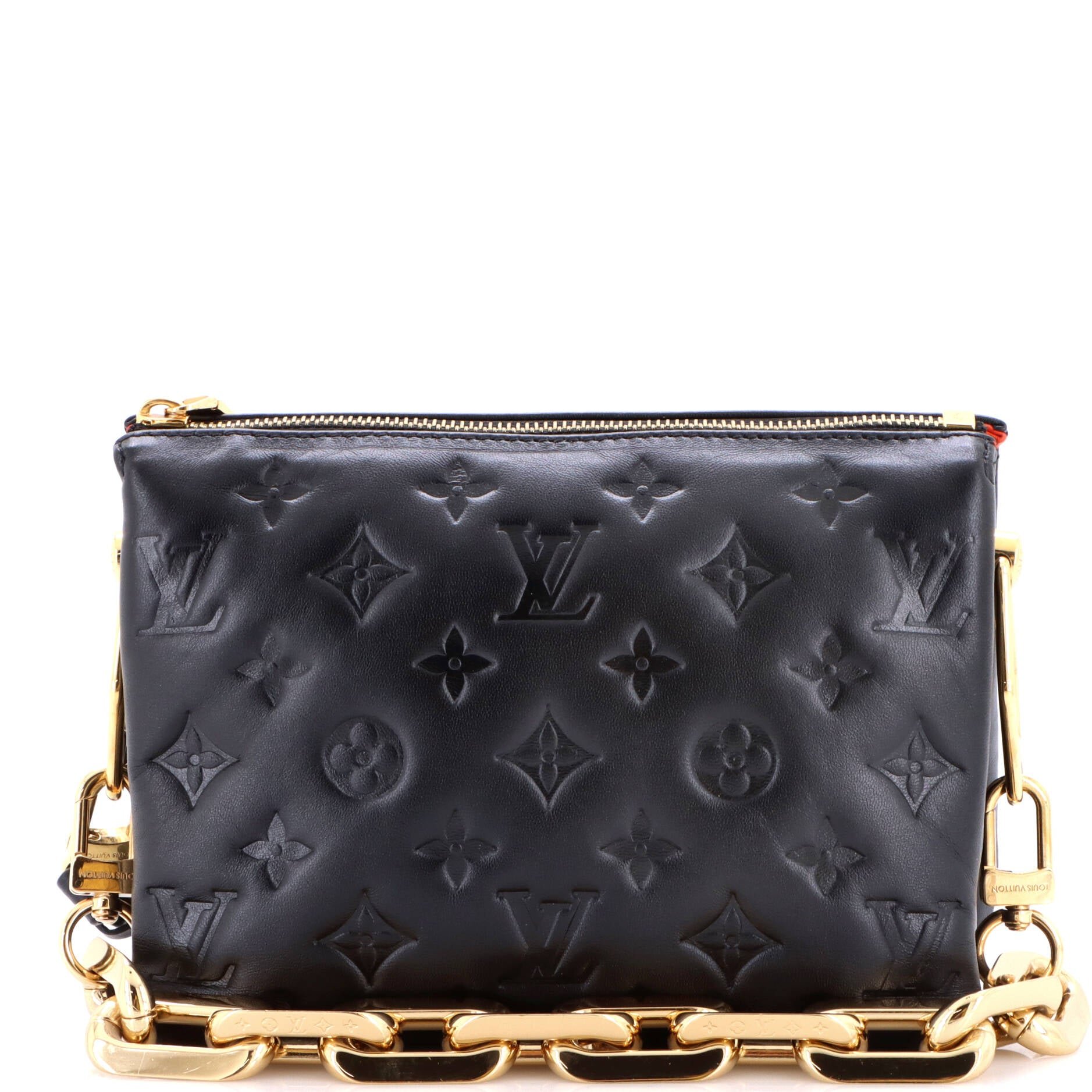 Coussin Bag Monogram Embossed Lambskin BB