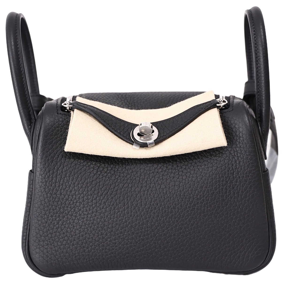 Hermes Lindy leather handbag