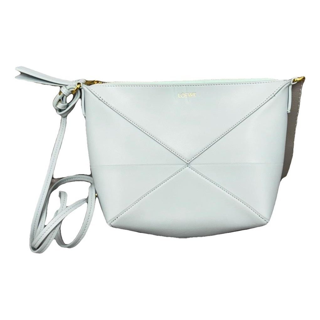 Puzzle Fold Pouch leather handbag