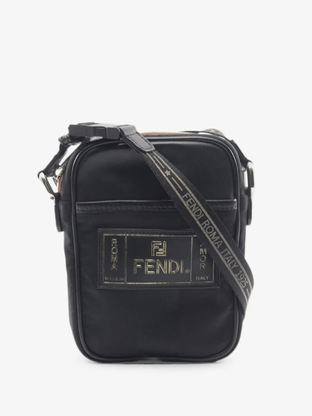2000s Pequin logo-patch mini messenger bag