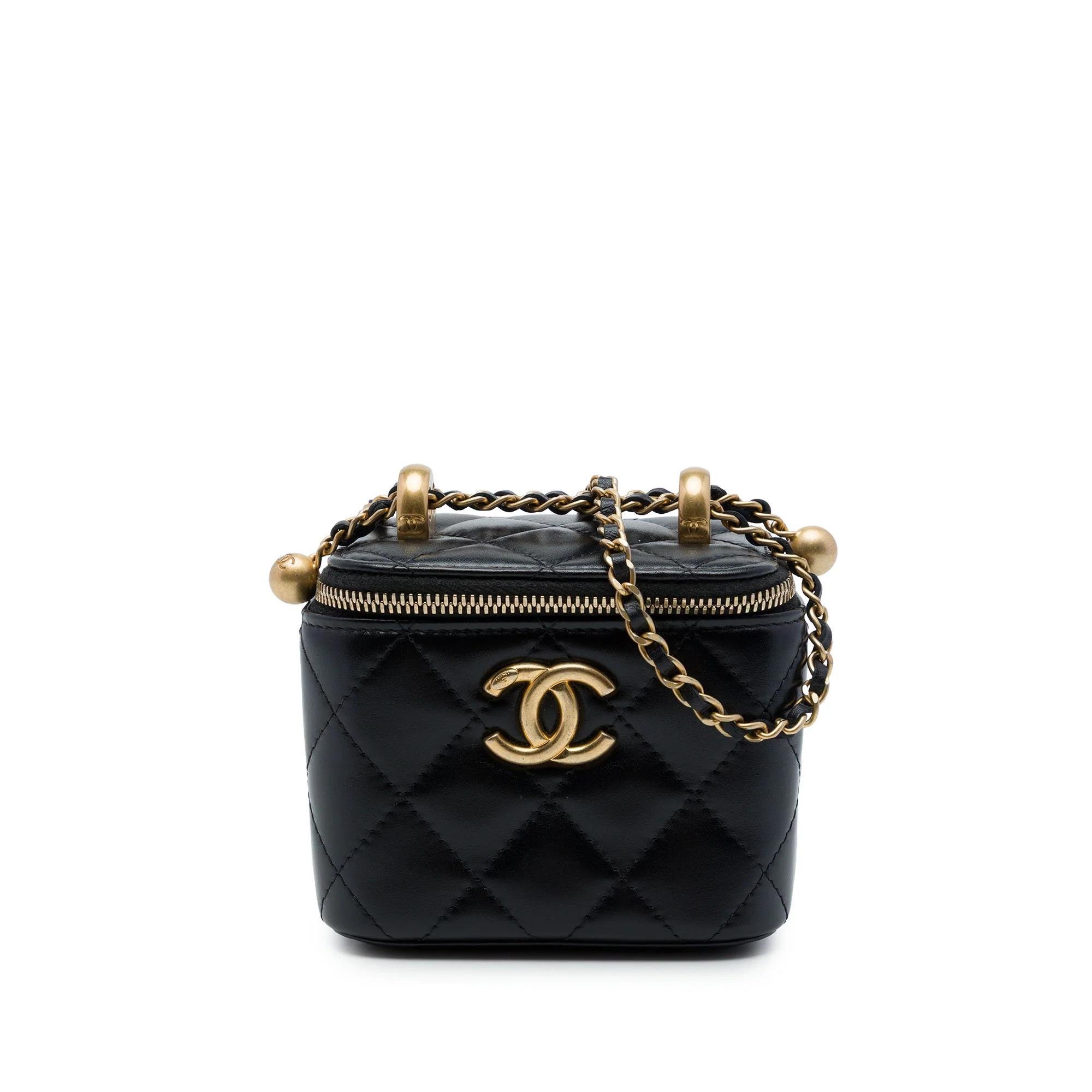 Vanity pony-style calfskin handbag
