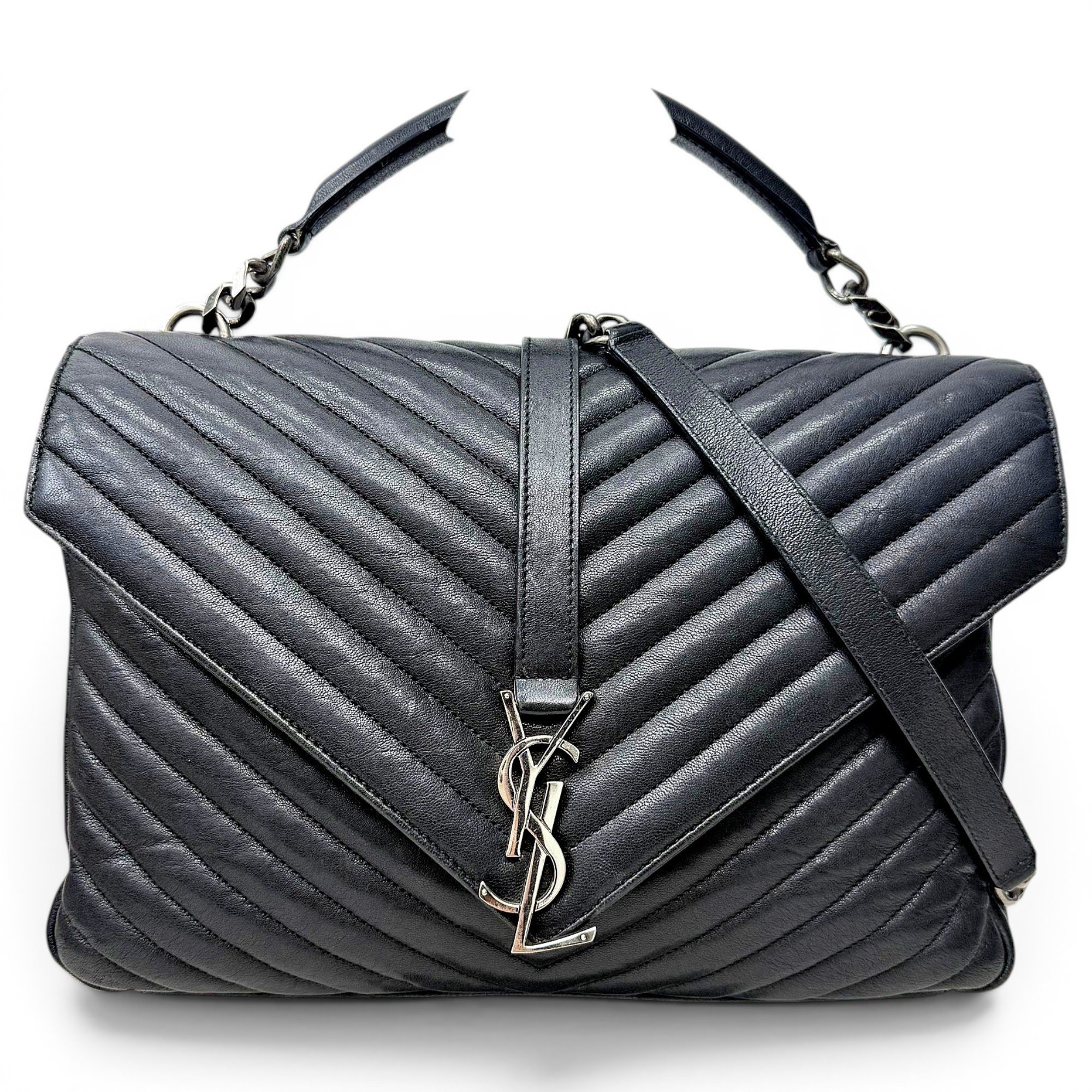 Collége monogramme leather handbag