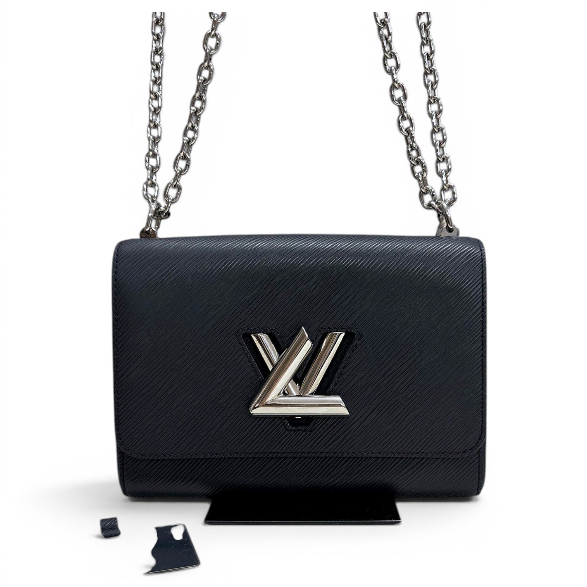 Twist leather handbag