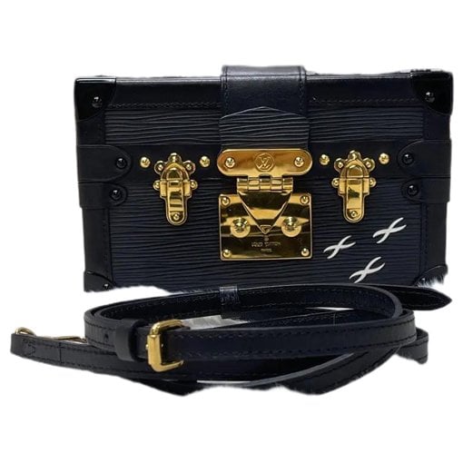 Petite Malle leather crossbody bag