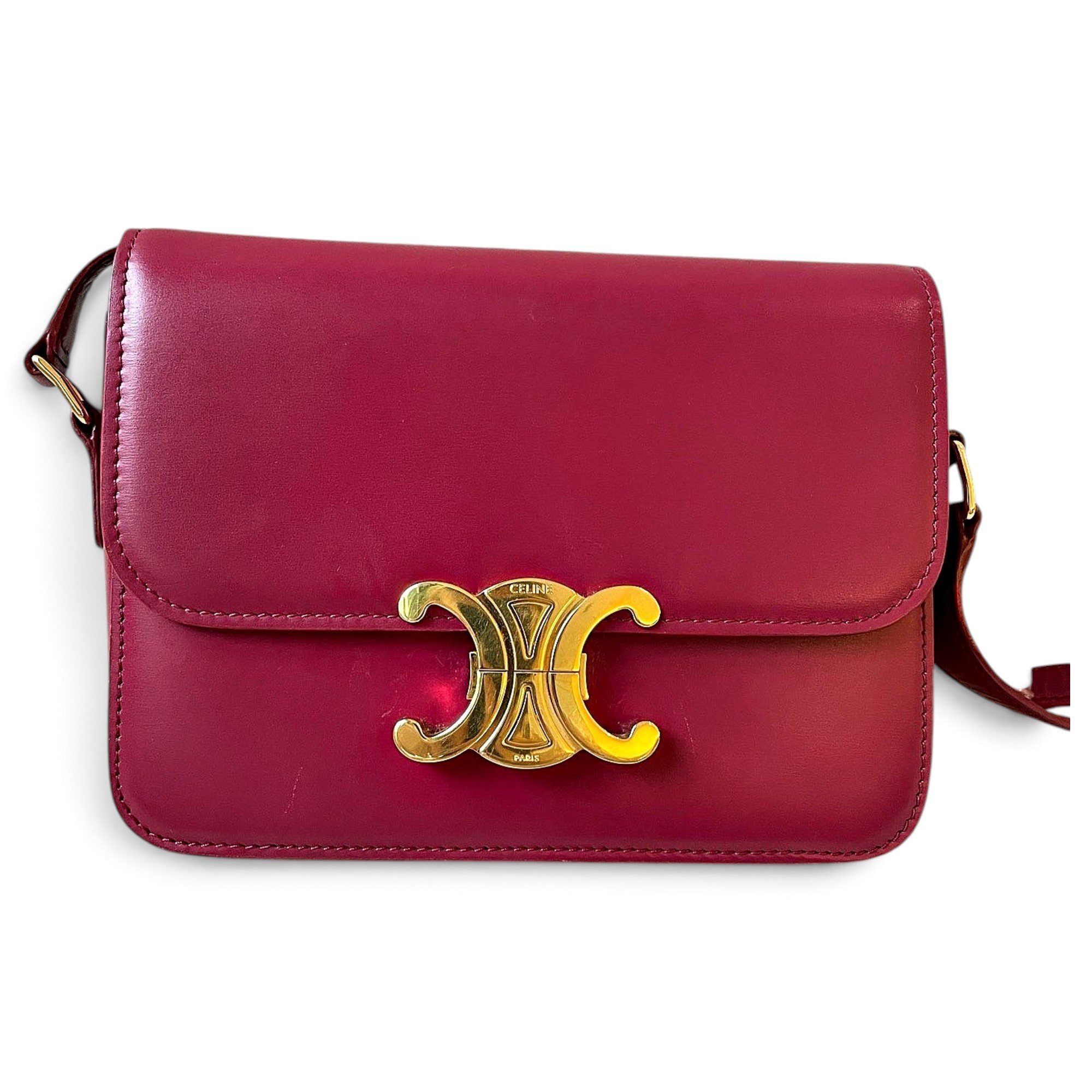 Triomphe leather handbag