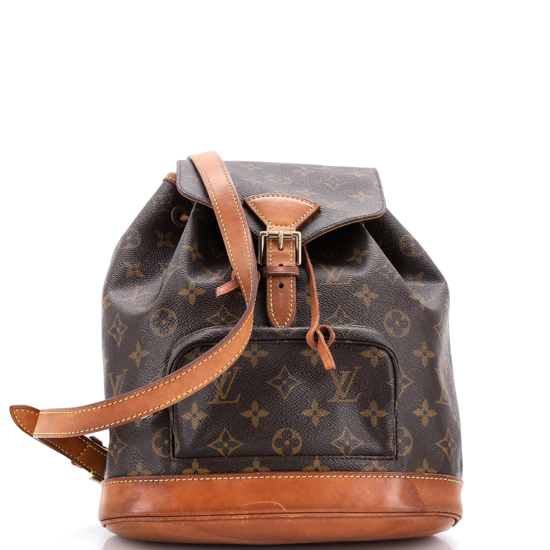 Louis Vuitton Vintage Montsouris Backpack Monogram Canvas MM