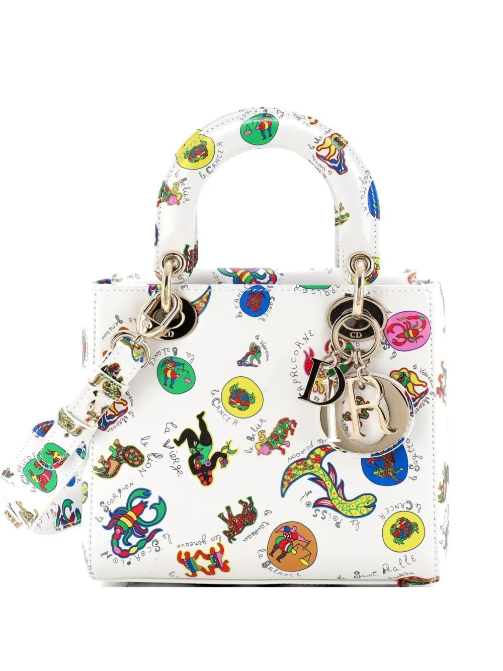 My ABCDior Lady Dior Bag Printed Leather Small satchel