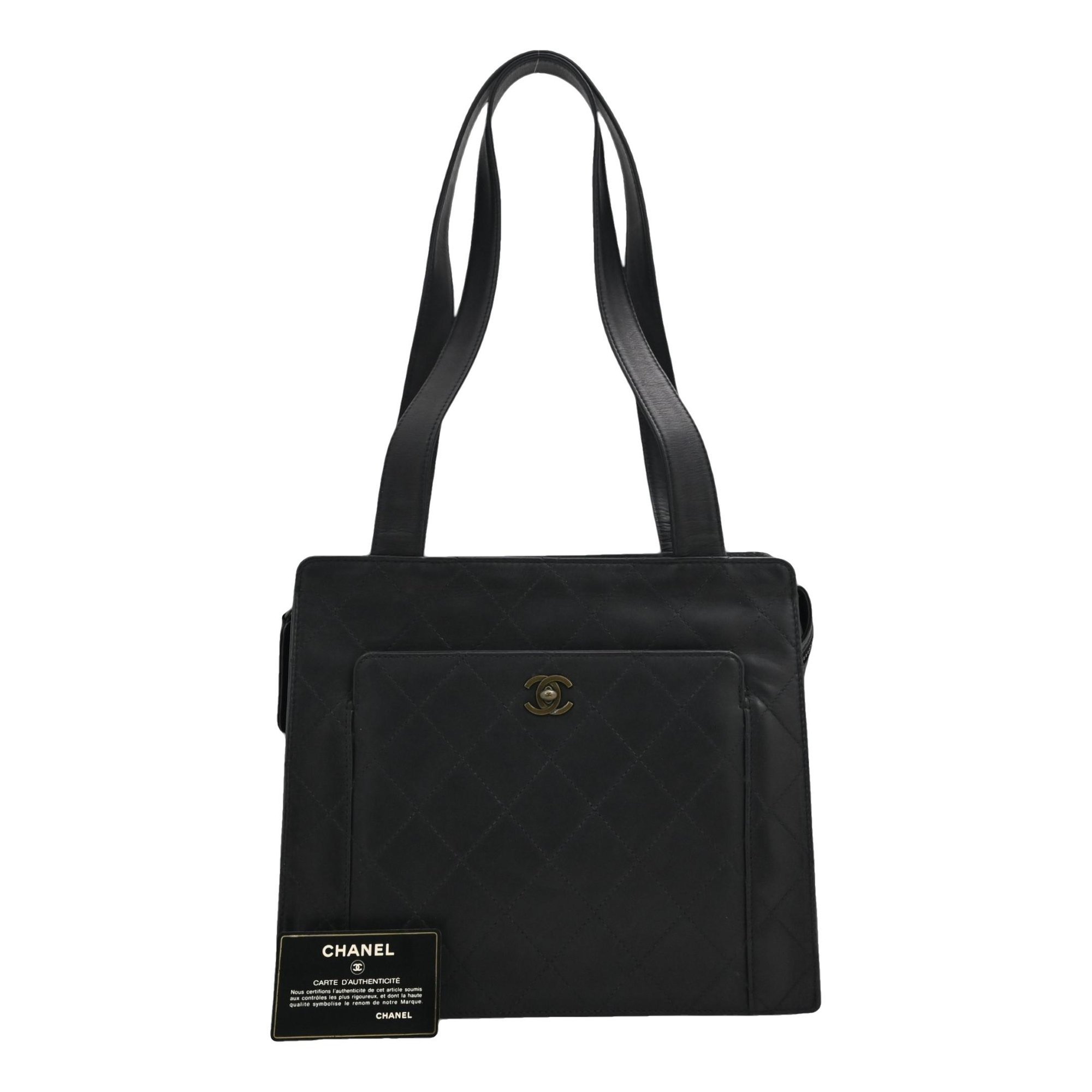 Leather tote