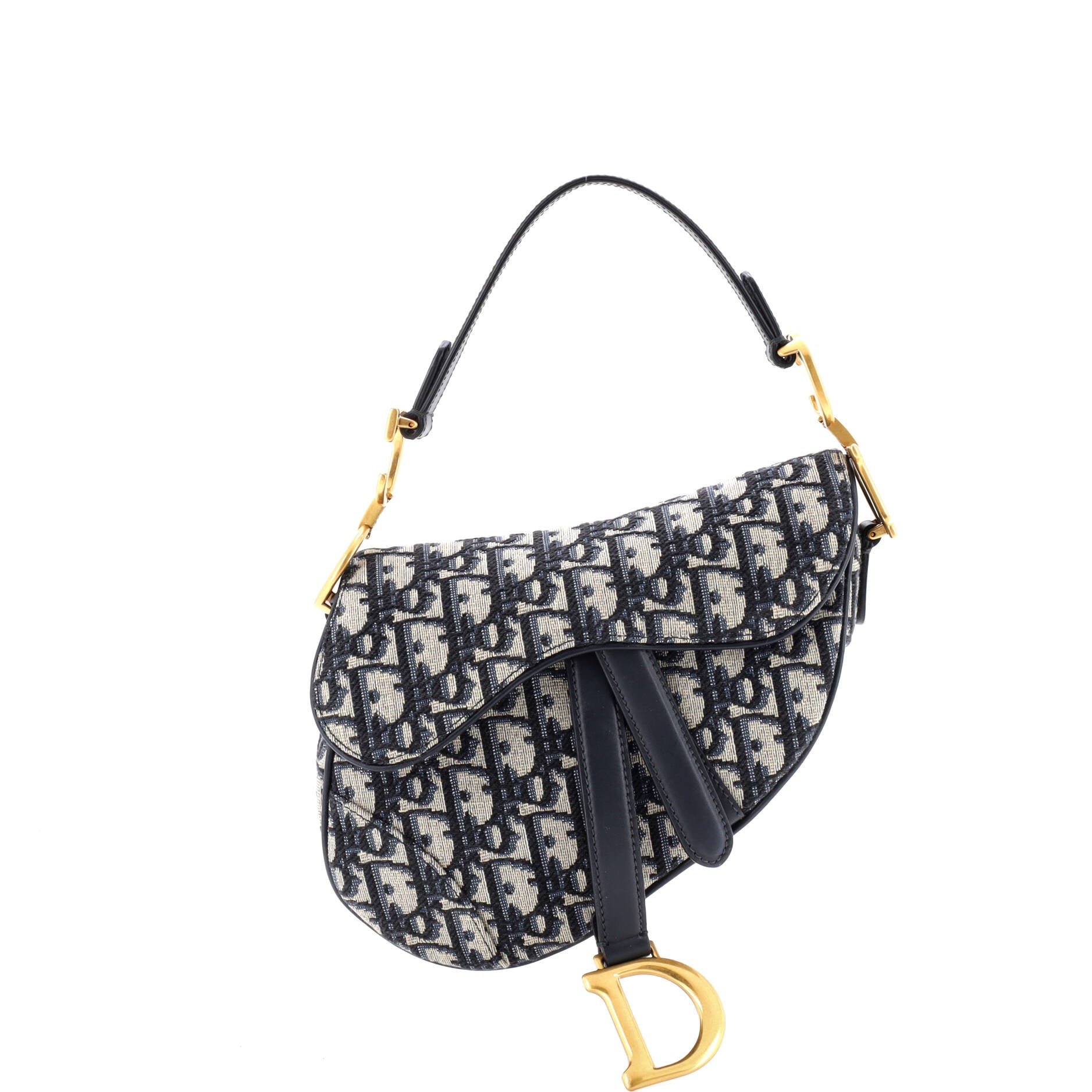 Dior Saddle Handbag Oblique Canvas Mini