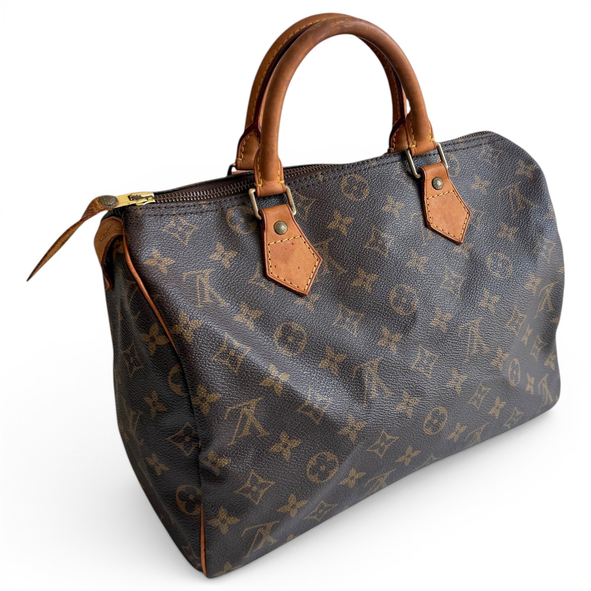 Speedy leather handbag