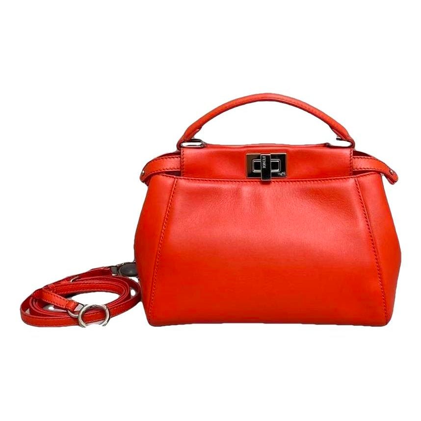 Peekaboo leather handbag