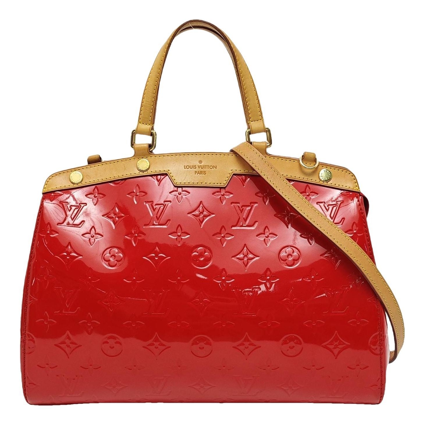 Patent leather handbag