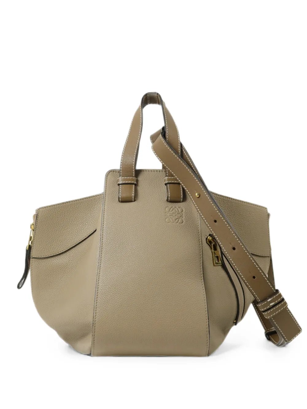Hammock leather shoulder bag