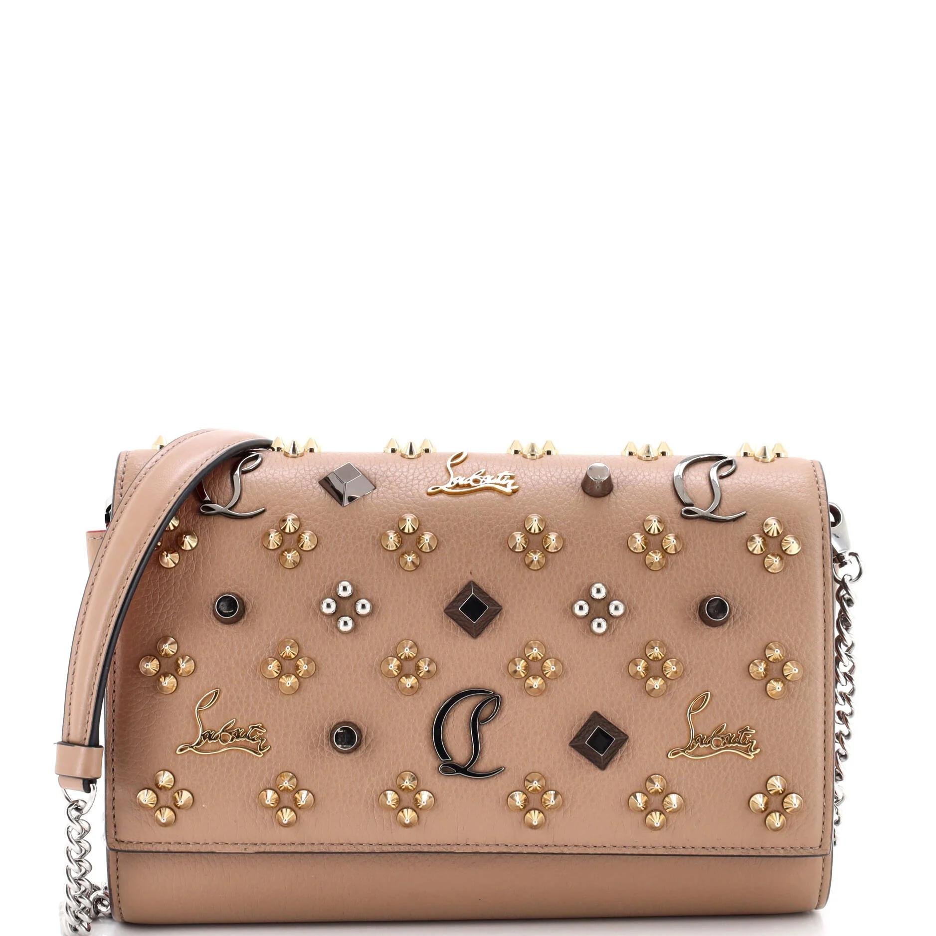 Leather clutch bag