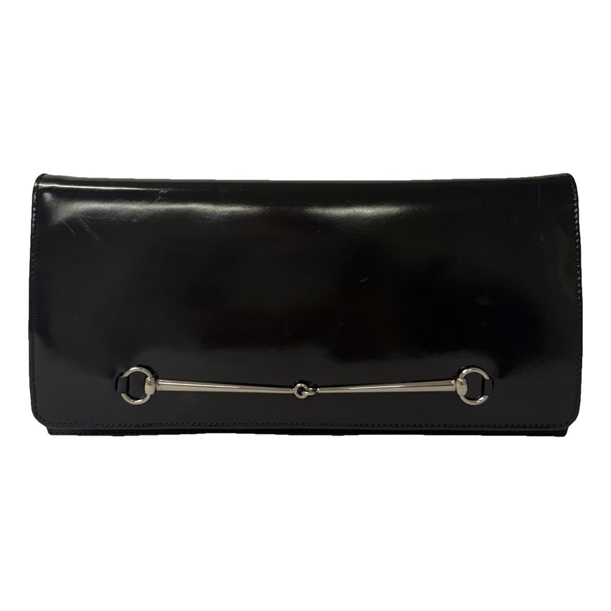 Leather clutch bag