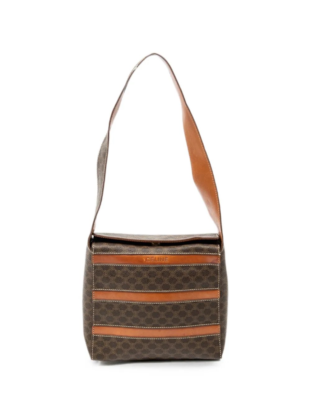 Macadam fold-over shoulder bag