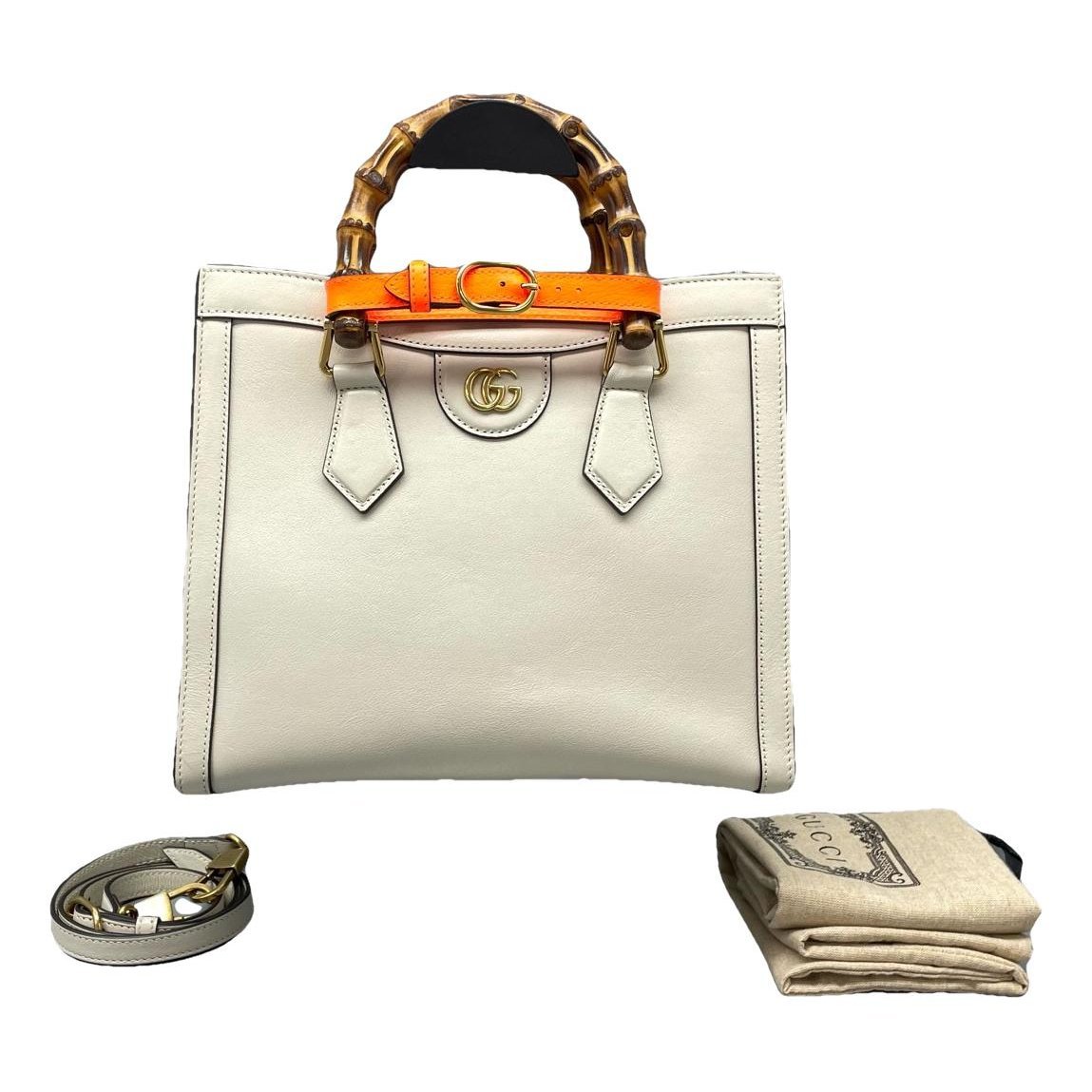 Diana Bamboo leather handbag