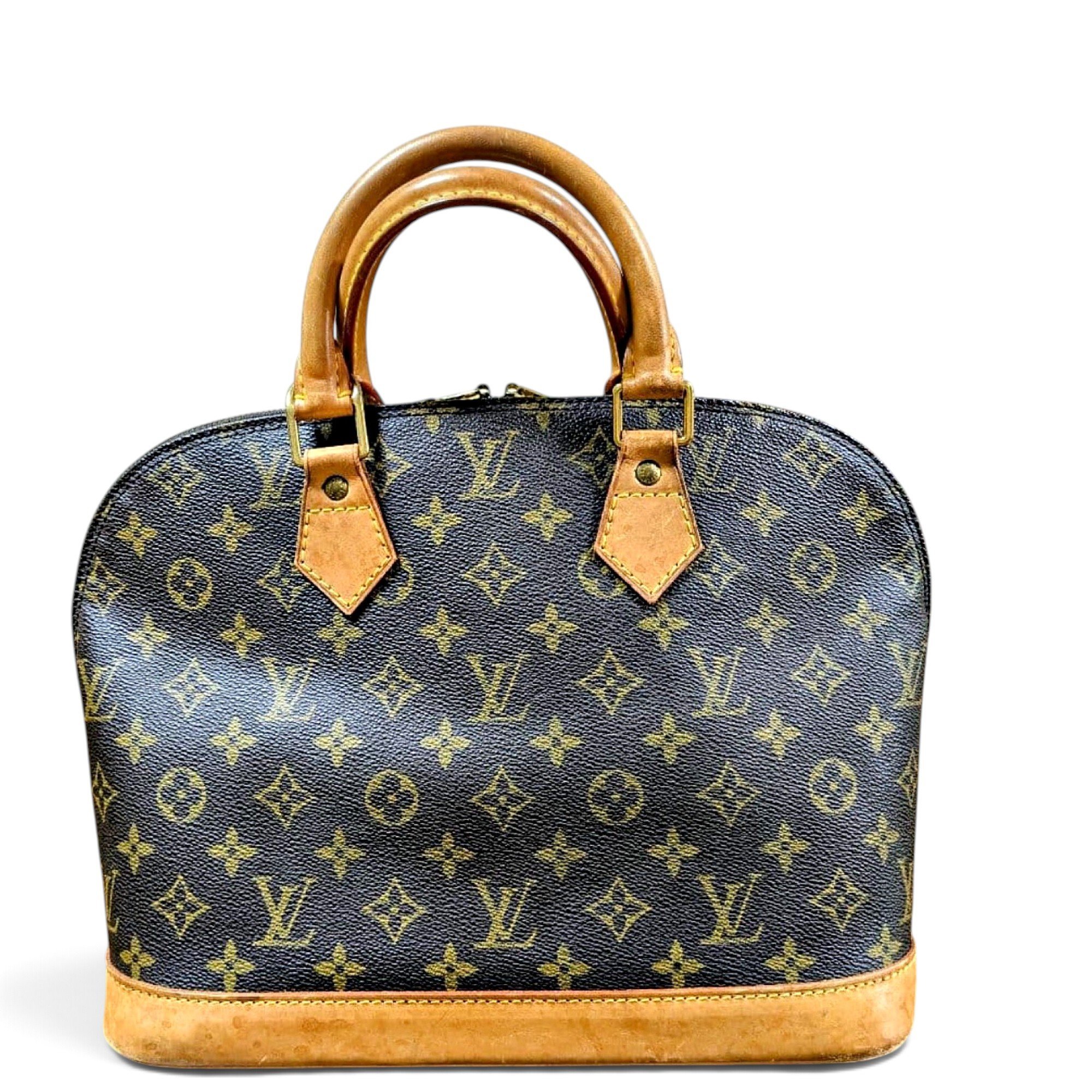 Louis Vuitton Alma leather handbag