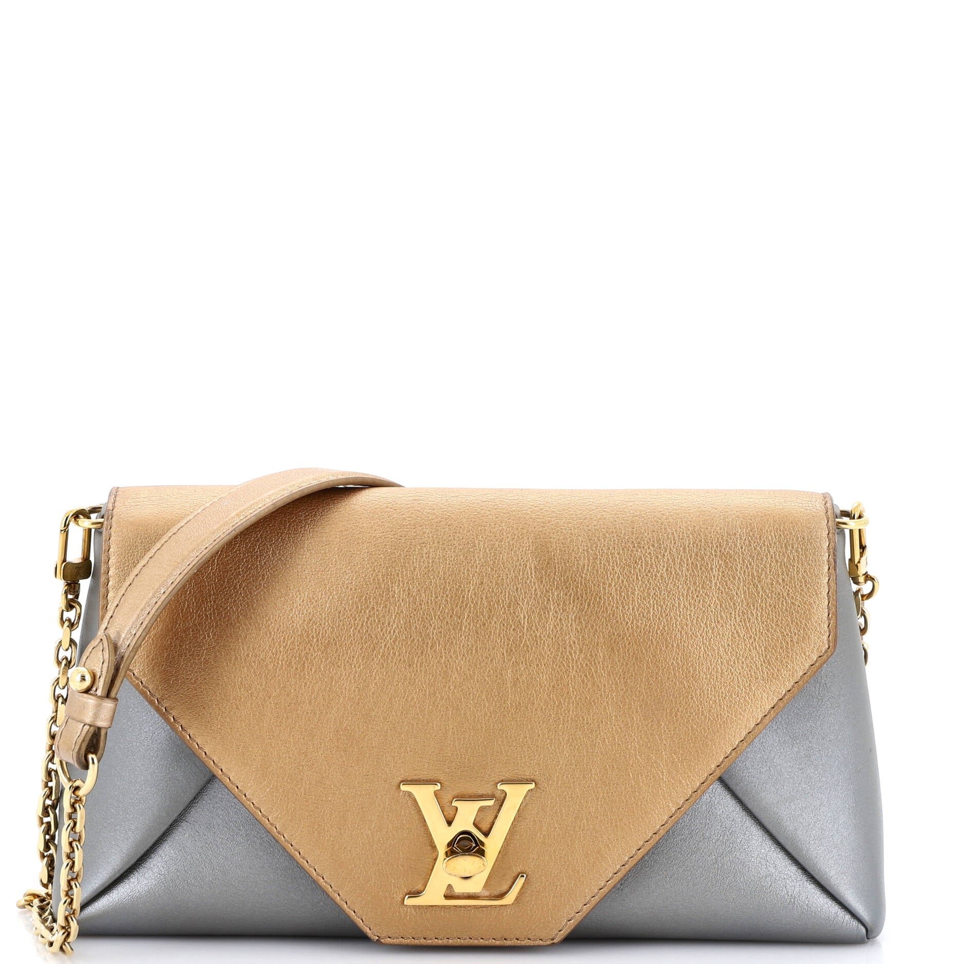 Love Note Chain Clutch Leather