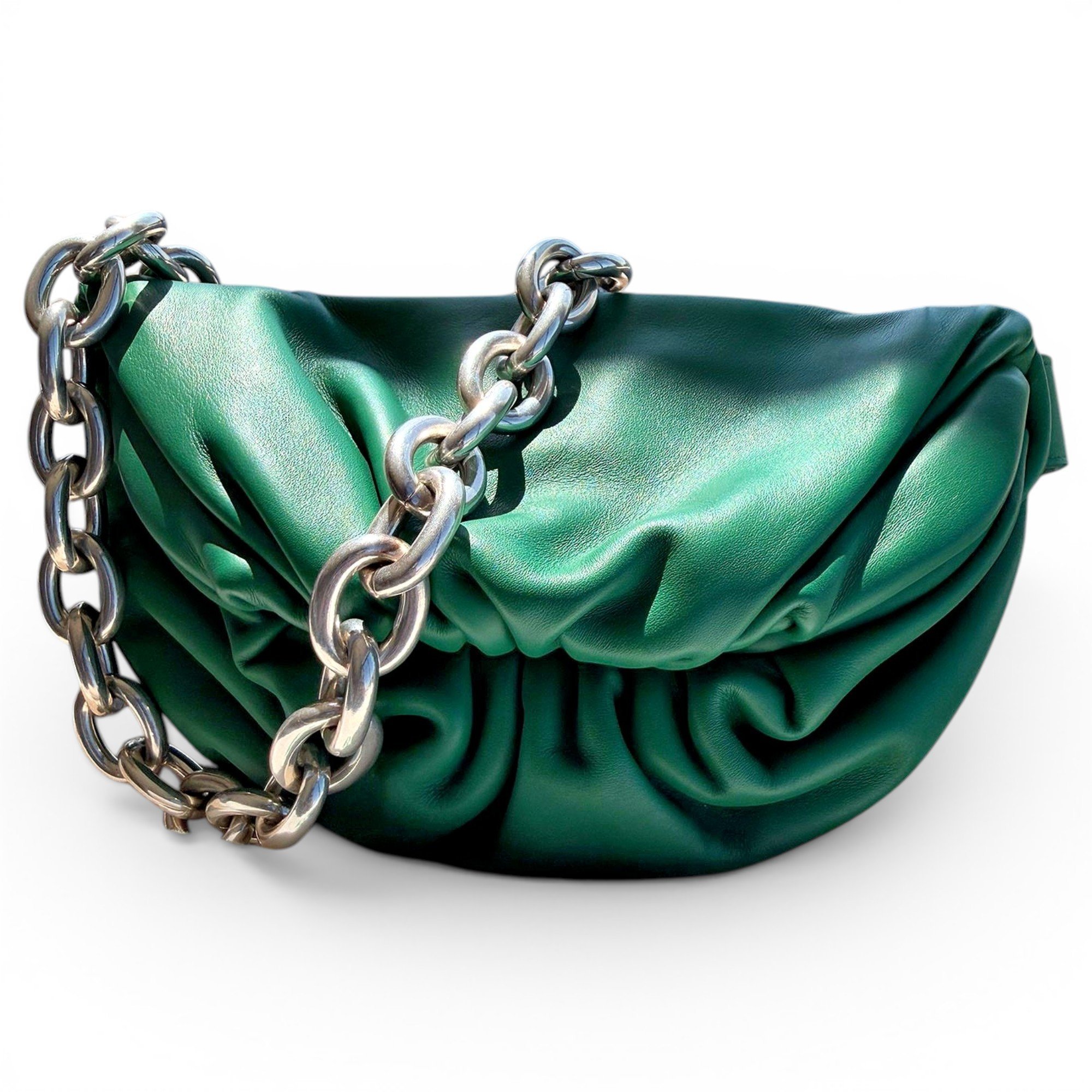 Chain Pouch leather handbag