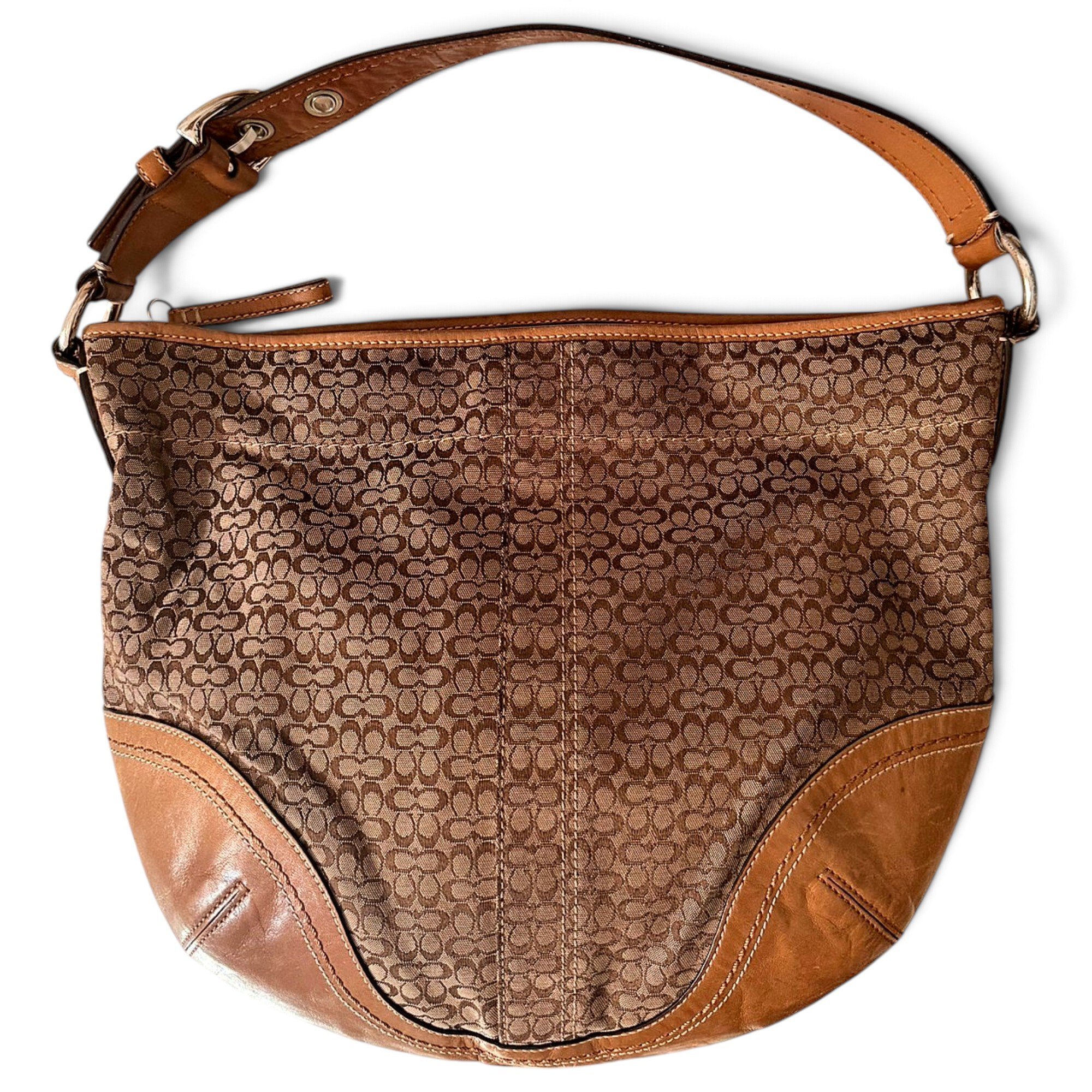 Coach Signature Sufflette leather handbag