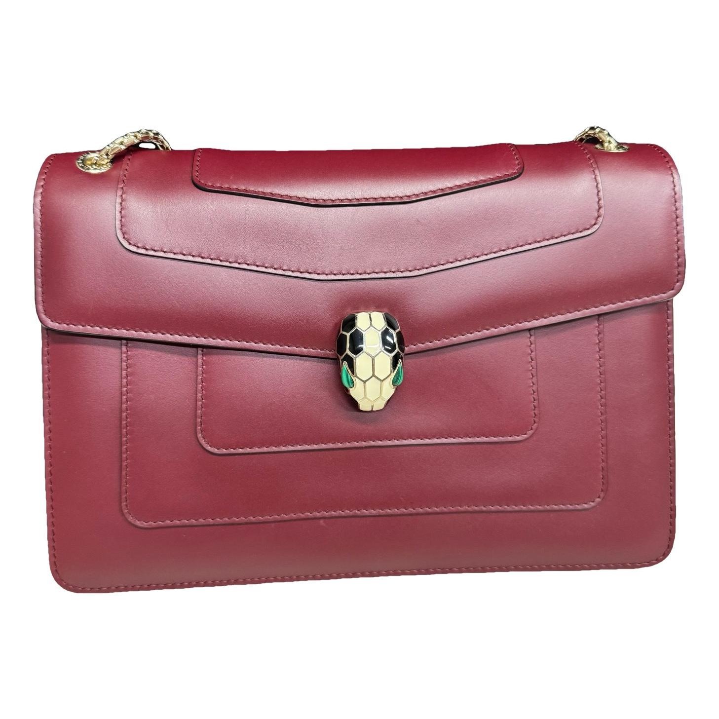 Serpenti leather handbag