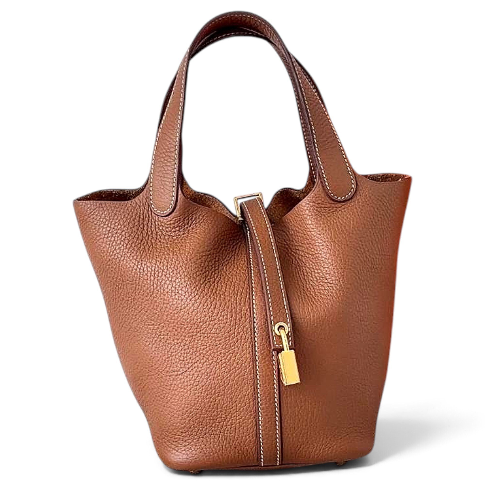 Picotin leather handbag