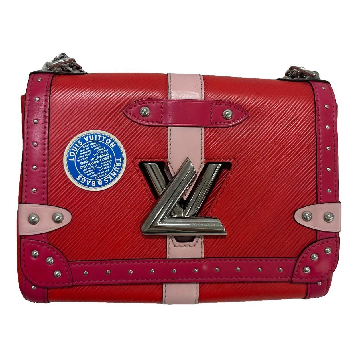 Twist leather crossbody bag