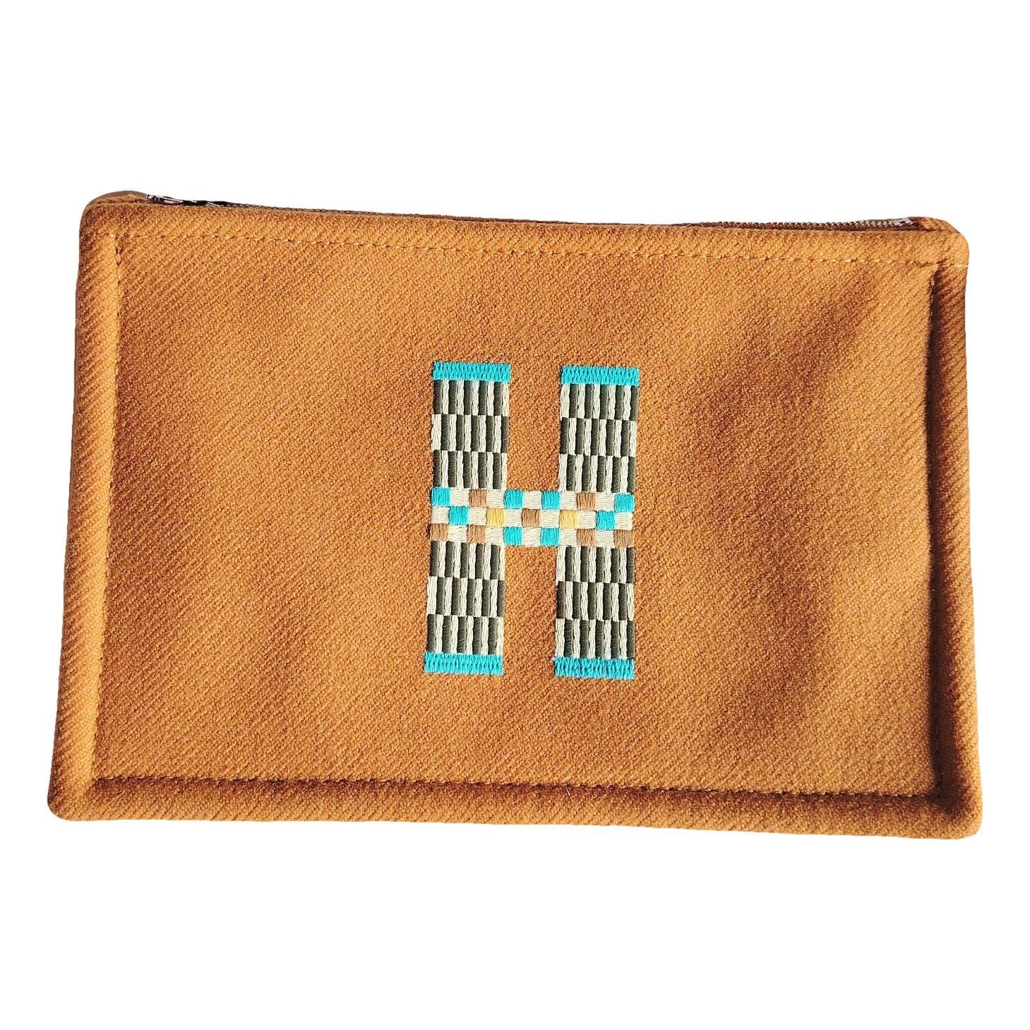 Wool clutch bag