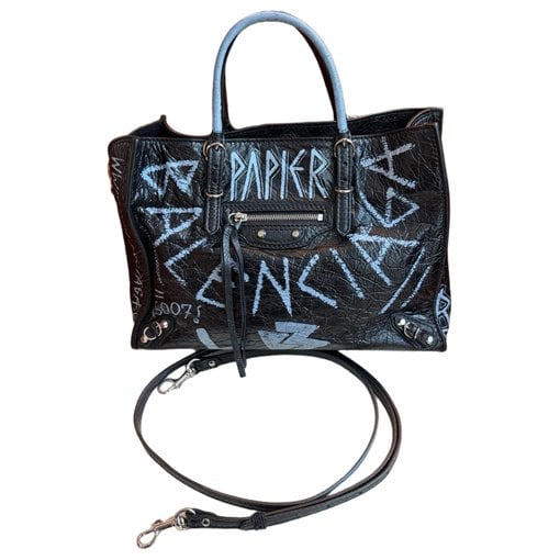 City leather handbag