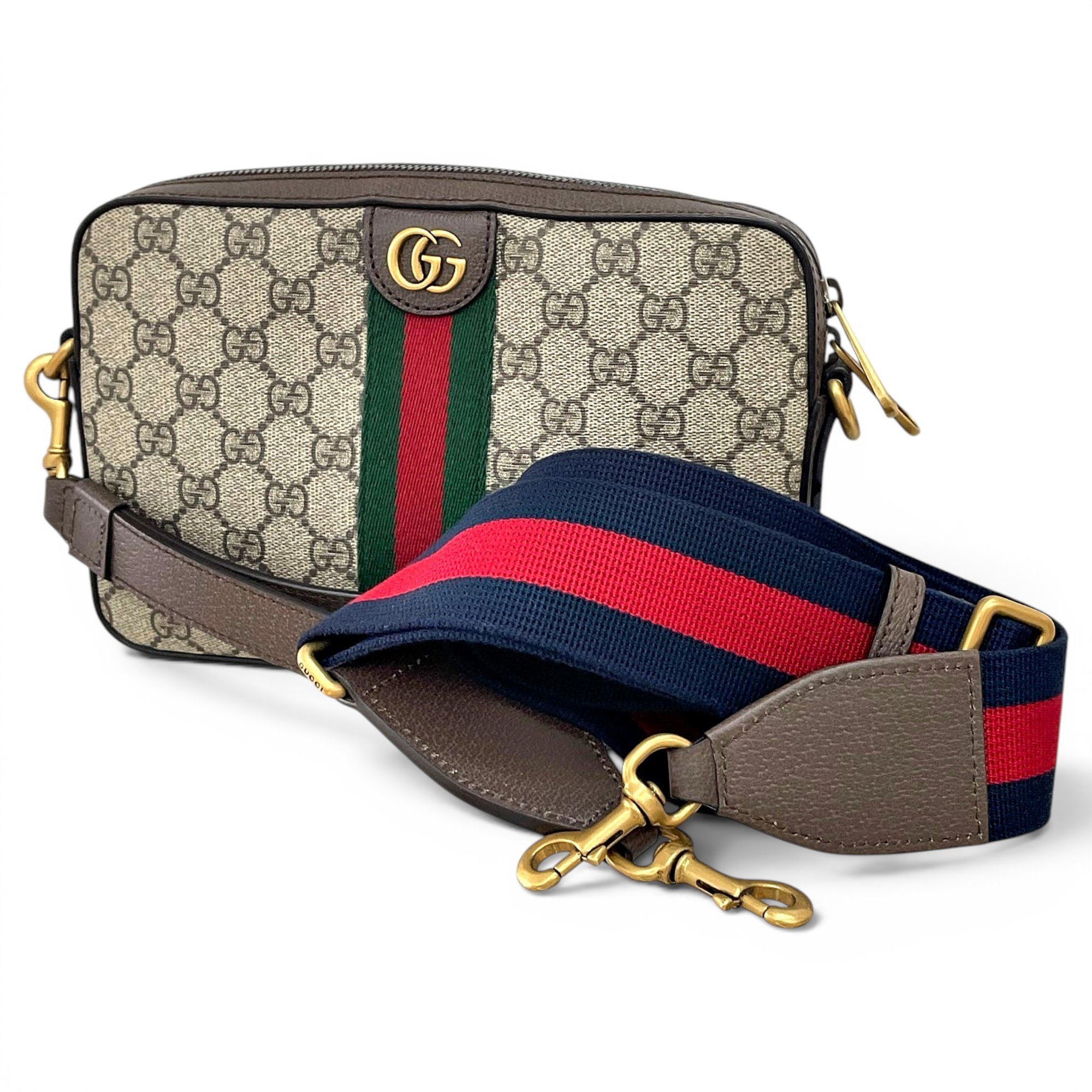 Ophidia cloth crossbody bag
